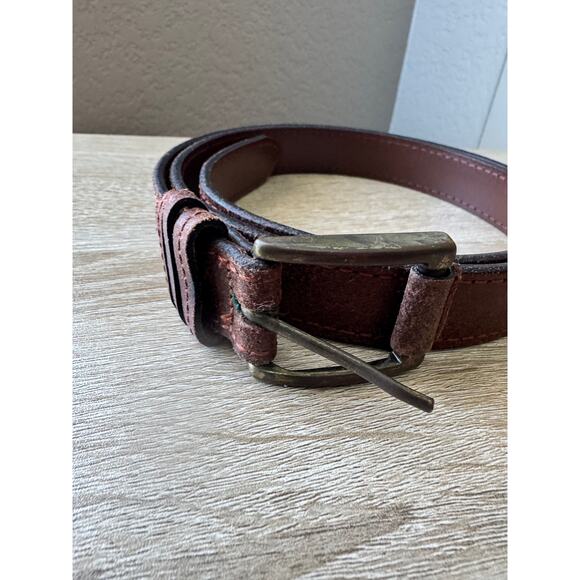 Brown Leather Belt - XL - 42" Length - Picture 7 of 11